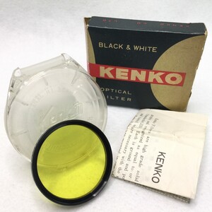 Kenko SY48.2 φ43 Y2 ケンコー 43mm径 ねじ込み式 黒枠 イエローフィルター 白黒写真用 外箱・ケース・説明書付 現状品 ／ 04-00698