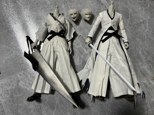 中古 海外製品 GAMETOYS GT-002 1/6 アクションフィギュア BLEACH ブリーチ 黒崎一護 白 始解+卍解 2体セット