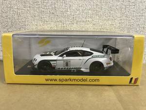 ★1/43 ベントレー コンチネンタル GT3 No.8 2015 スパ24時間 M.Buhk/M.Soulet/A.Soucek SB108