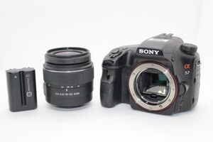 ジャンク■ソニー Sony α57 ボディ ＋ DT 18-55mm F3.5-5.6 SAM デジタル一眼 標準ズームレンズセット #Z4316