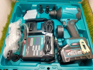 ☆マキタ(Makita) 充電式エアダスタ 40Vmax2.5Ah バッテリ・充電器・ケース付 AS001GRD　動作確認済み