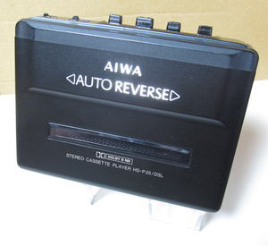 AIWA/ステレオ　カセット　プレーヤー/HS-P25/DSL/アルミ電解コンデンサー全11個　新品交換/ゴムベルト新品交換/メンテ品