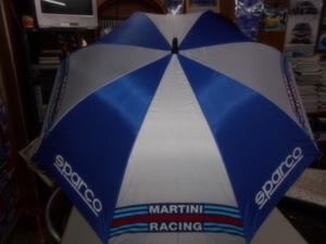 SPARCO X MARTINI RACING コラボ アンブレラ　Martini Racing ストライプ入り