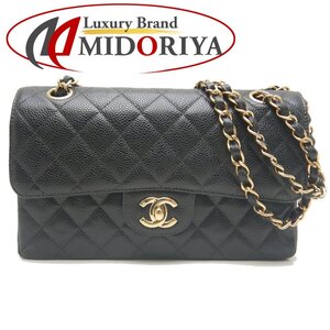 CHANEL シャネル マトラッセ23 A01113 ショルダーバッグ Ｗフラップチェーンショルダー キャビアスキン ブラック/252225【中古】