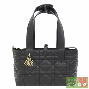 【中古】Dior ディオール トゥルージュ スモールトート ハンドバッグ ショルダーバッグ トートバッグ ブラック カーフスキン【質屋】