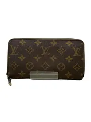 LOUIS VUITTON 1)ジッピー・ウォレット_モノグラム・キャンバス M60017 ブラウン PVC レディース