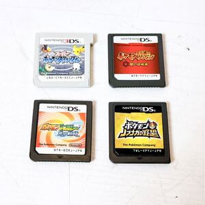 223＊中古 ニンテンドー 3DS DS ポケットモンスター ノブナガの野望/不思議のダンジョン 他 4本セット 動作未確認 現状品＊