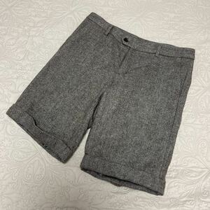 2304005(送料込¥625)UNIQLOユニクロ ハーフパンツ ツイード W64