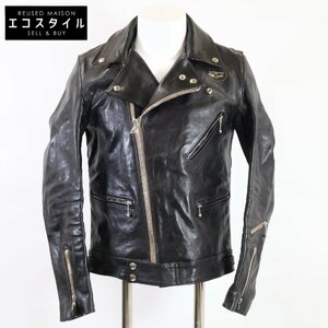 美品/23年製 Lewis Leathers ルイスレザー 441T サイクロン タイトフィット フルベジタブルタンニン鞣しカウハイド ダブルライダース36