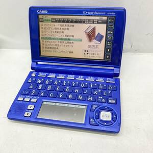 送料無料g25072 CASIO カシオEX-word XD-A4800 電子辞書 高校生モデル 単三電池 タッチペン付き 青 ブルー