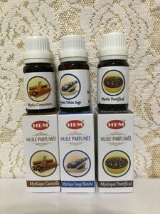 送料無料HAM♪ヘム　インド製　アロマオイル　10ml. 3ヶセット