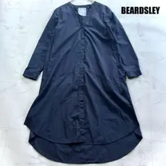 ビアズリー　BEARDSLEY 　オータムライトロングコート　ノーカラー  F