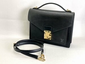 LOUIS VUITTON ルイ ヴィトン エピ モンソー ノワール 2WAY/ショルダーバッグ 良品[03-5092