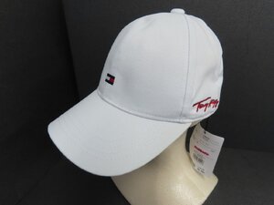 60☆YS☆TOMMY HILFIGER GOLF トミーヒルフィガーゴルフ コットンキャップ 57cm ホワイト☆1115-639