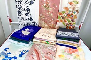 ◎リサイクル着物 着物まとめ 訪問着 まとめ売り20点 大島紬 京友禅 刺繍 作家物あり フォーマル リメイク 中古品 和ものや傳 A0513