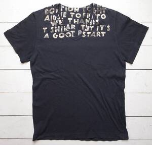 2004AW / Martin Margiela マルタンマルジェラ エイズTシャツ S 黒 本人期 / 国内正規品