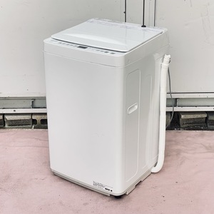 送料無料 全自動電気洗濯機 【中古】動作保証 Hisense ハイセンス HW-K70J 2024年製 7.0kg スリムボディ 115035 B / 21823