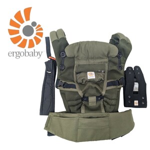 美品 ergobaby 抱っこ紐 ADAPT カーキ アダプト メッシュ LODEN ローデン グリーン える エルゴベビー ベビーキャリア 抱っこひも