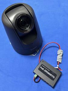 通電確認済 キャノン Canon ネットワークカメラVB-H43 + PoE受電給電パワースプリッタ PoE-ZRS60ATG セット