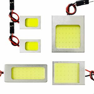 ダイハツ タントカスタム L375S L385S T10 LED 室内灯 超爆光 COB 全面発光 パネルタイプ ルームランプ 5個セット ホワイト 車検対応