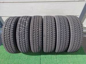 ★残り溝約7.5-8.5mm★20.21年製★ ブリヂストンBLIZZAK W979 205/70R16 111/109L LT　6本セット　G1062