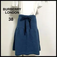 バーバリー BURBERRY LONDON ニットスカート 38 ダークブルー