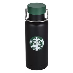 ★台湾スタバ★スターバックス NEW ERA 黒 ステンレスボトル ロゴ 台湾 海外 スタバ タンブラー Starbucks ハンドル付き