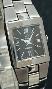 稼働品!!シンプルなブレスレット感覚の腕時計!! CITIZEN/シチズン XC/クロスシー クォーツ レディース ウォッチ USED品 5430-H32116＊