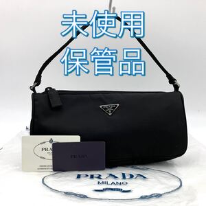 未使用保管品●プラダ 2339 PRADA テスートナイロン●アクセサリーポーチ ショルダーバッグ ハンドバッグ 三角プレート ●付属品完備 1円