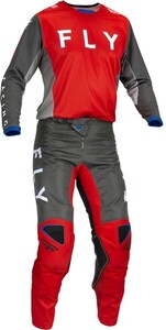 XL/36インチ MXウエア 上下セット FLY 23 KINETIC KORE レッド/グレー ジャージ＆パンツ モトクロス 正規輸入品 WESTWOODMX