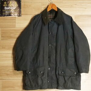 Y4K/S6.28-1　90s　英国製　Barbour　バブアー　BEAUFORT　ビューフォート　オイルドジャケット　ハンティングジャケット　ユーロ古着