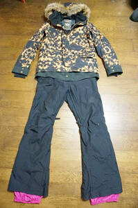 女性用 BURTON バートン スノーボードウエア WZ ZENANA JACKET ゼナーナジャケット + W SOCIETY PANT ソサイエティパンツ 上下セット L