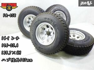 ●即納 ミッキートンプソン M/T FA-058 16インチ 10J -25.4 PCD 139.7 6穴 ハブ径 約107mm ホイール 4本 ランクル プラド ハイラックス