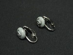 1円 ■美品■ CHANEL シャネル ココマーク 03C クリップ式 イヤリング アクセサリー レディース シルバー系×ライトブルー系 FE4240