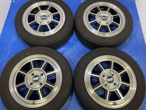 ■美品レアHAYASHIハヤシストリート14_5J+42_100/4BSレグノGR155/65R14アルトワークスEKワゴンRミラパンエッセタントスペーシアNONENWAGON