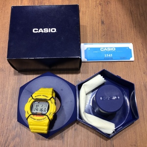 G-SHOCK ジーショック DW-5700-9 イエロー 1/100秒ストップウォッチ・アラーム・タイマー 1545 CASIO 腕時計 カシオ