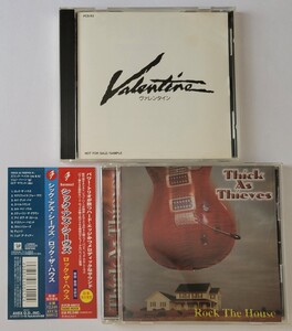 USハード CD 2枚 VALENTINE THICK AS THIEVES ヴァレンタイン PROMO シック アズ シーヴズ ROCK THE HOUSE HM JOHN HAHN ロック ザ ハウス