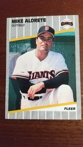 FLEER 1989年 323 MIKE ALDRETE サンフランシスコ・ジャイアンツ