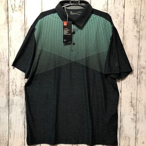 【UNDER ARMOUR】アンダーアーマー ゴルフウェア 半袖 シャツ メンズ L 海外サイズ？ グレー系