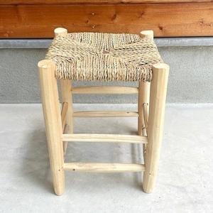 新品即決☆Moroccan wooden chair モロッコ ドーム木椅子 w30×30.5×h40cm ②☆イススツールおしゃれナチュラル