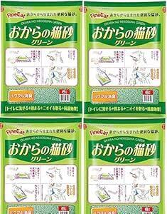 6L×4個 常陸化工 おからの猫砂グリーン6L×4個 (ケース販売