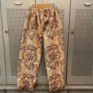 古着　ヴィンテージ　vintage パンツ　ゴブラン　ゴブランパンツ　リメイク　リメイクパンツ　フリンジパンツ　　個性派