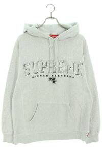 シュプリーム SUPREME 20SS Gems Hooded Sweatshirt サイズ:L ビーズロゴプルオーバーパーカー 中古 BS55