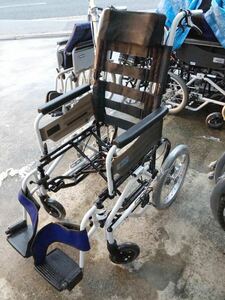 I7445 MIKI 足踏み連動式ブレーキ　16インチ介助式車椅子　車いす