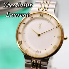 美品 YvesSaintLaurent ローマンベゼル レディース腕時計 896