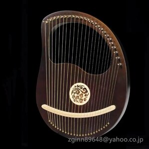 特売★ ハープ ハープ 楽器 ライアー楽器 竪琴 24トーン リャキン 木製ハープ