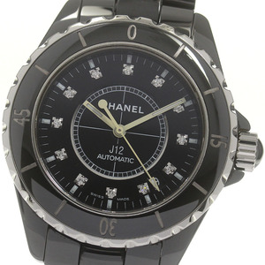 シャネル CHANEL H1626 J12 黒セラミック 38mm 12Pダイヤ 自動巻き メンズ _840635