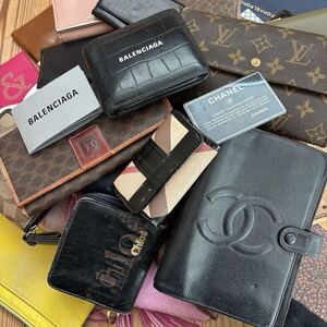 1円 全30点 美品有! CHANEL アジェンダ キャビアスキン カード付 LOUIS VUITTON CELINE BURBERRY BONAVENTURA CLOE 財布 キーケース ポーチ