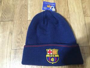 FCBARCELONA ニット帽 54-56cm 未使用品 ビーニー 帽子 FCB FC BARCELONA FCバルセロナ