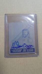 2012 Leaf Originals Wrestling　　Hacksaw Jim Duggan ハクソー・ジム・ドゥガン　　直筆サインカード　プリンティングプレート